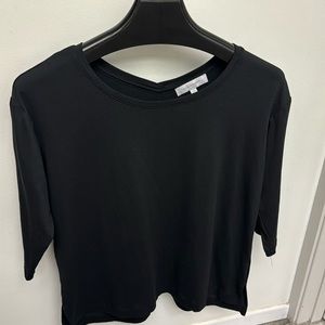 Ladies MadisonGrey scoop neck 3/4 sleeve pull over top easy fit